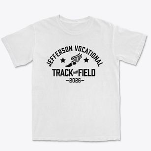 Jefferson Vocational Center Track and Field Premium Heavyweight T-shirt