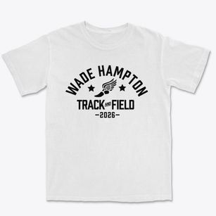 Wade Hampton High School Track and Field Premium Heavyweight T-shirt