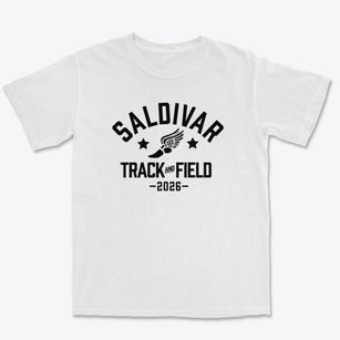 Saldivar Elementary School Track and Field Premium Heavyweight T-shirt