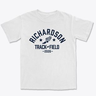Richardson Junior High School Track and Field Premium Heavyweight T-shirt