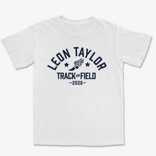 Leon Taylor Junior High School Track and Field Premium Heavyweight T-shirt
