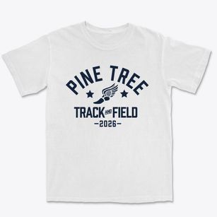Pine Tree Junior High School Track and Field Premium Heavyweight T-shirt