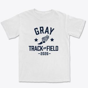Gray Elementary School Track and Field Premium Heavyweight T-shirt