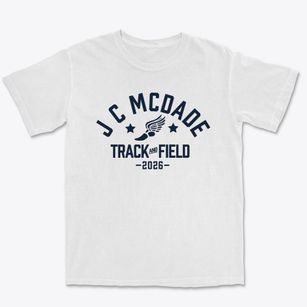 J C Mcdade Elementary School Track and Field Premium Heavyweight T-shirt