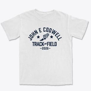 John E Codwell Elementary School Track and Field Premium Heavyweight T-shirt