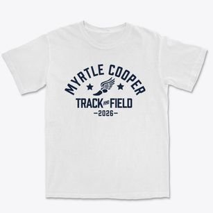 Myrtle Cooper School Track and Field Premium Heavyweight T-shirt