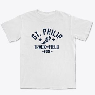 Saint Philip School Track and Field Premium Heavyweight T-shirt