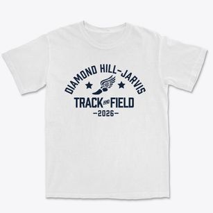 Diamond Hill-jarvis High School Track and Field Premium Heavyweight T-shirt