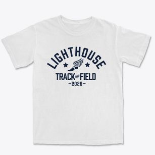 Lighthouse Homeschool Track and Field Premium Heavyweight T-shirt