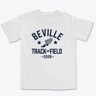 Beville Middle School Track and Field Premium Heavyweight T-shirt