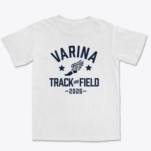 Varina High School Track and Field Premium Heavyweight T-shirt