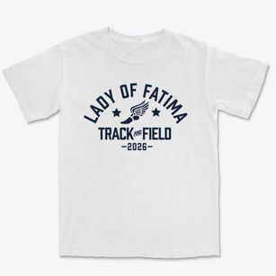 Our Lady Of Fatima School Track and Field Premium Heavyweight T-shirt