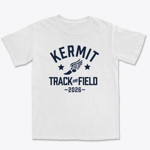 Kermit Junior High School Track and Field Premium Heavyweight T-shirt