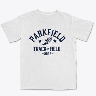 Parkfield Elementary School Track and Field Premium Heavyweight T-shirt
