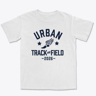 Urban Middle School Track and Field Premium Heavyweight T-shirt