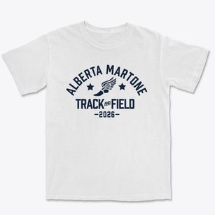 Alberta Martone Elementary School Track and Field Premium Heavyweight T-shirt