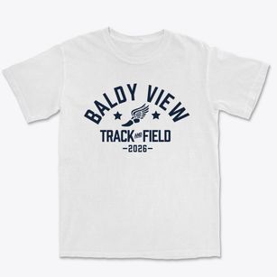 Baldy View Elementary School Track and Field Premium Heavyweight T-shirt