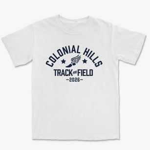Colonial Hills Elementary School Track and Field Premium Heavyweight T-shirt
