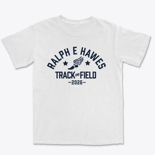 Ralph E Hawes Elementary School Track and Field Premium Heavyweight T-shirt