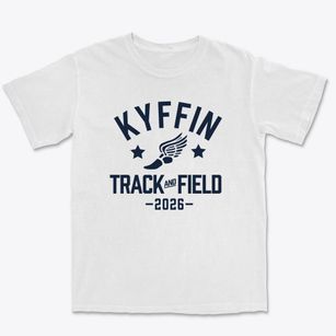 Kyffin Elementary School Track and Field Premium Heavyweight T-shirt