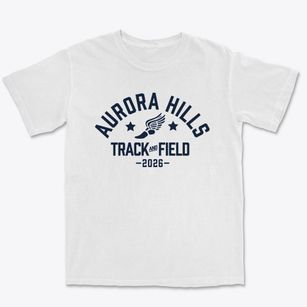 Aurora Hills Middle School Track and Field Premium Heavyweight T-shirt