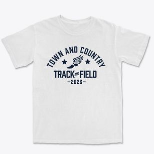 Town And Country Charter High School Track and Field Premium Heavyweight T-shirt