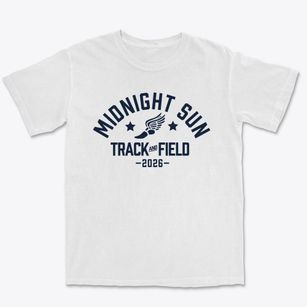 Midnight Sun Family Learning Center Track and Field Premium Heavyweight T-shirt