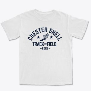 Chester Shell Elementary School Track and Field Premium Heavyweight T-shirt