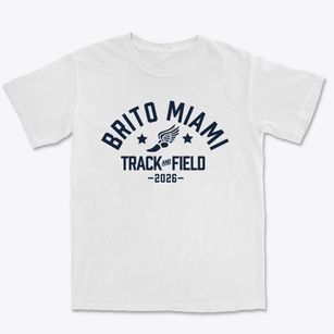Brito Miami Private School Track and Field Premium Heavyweight T-shirt
