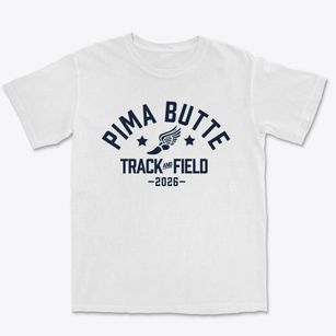 Pima Butte Elementary School Track and Field Premium Heavyweight T-shirt