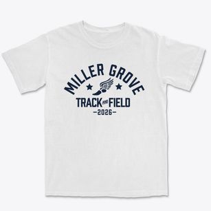 Miller Grove Junior High School Track and Field Premium Heavyweight T-shirt