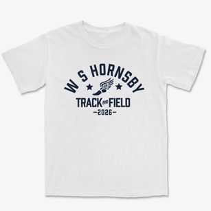 W S Hornsby Elementary School Track and Field Premium Heavyweight T-shirt