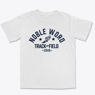 Noble Word Montessori School Track and Field Premium Heavyweight T-shirt