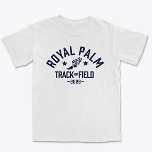 Royal Palm Junior High School Track and Field Premium Heavyweight T-shirt
