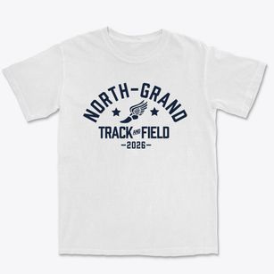 North-grand High School Track and Field Premium Heavyweight T-shirt