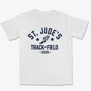 Saint Jude's School Track and Field Premium Heavyweight T-shirt