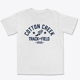 Cotton Creek School Track and Field Premium Heavyweight T-shirt