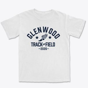 Glenwood Middle School Track and Field Premium Heavyweight T-shirt