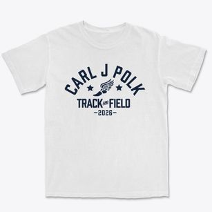 Carl J Polk Elementary School Track and Field Premium Heavyweight T-shirt