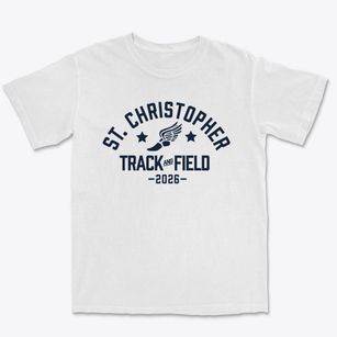 Saint Christopher School Track and Field Premium Heavyweight T-shirt