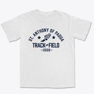 Saint Anthony Of Padua School Track and Field Premium Heavyweight T-shirt