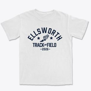 Ellsworth Middle School Track and Field Premium Heavyweight T-shirt
