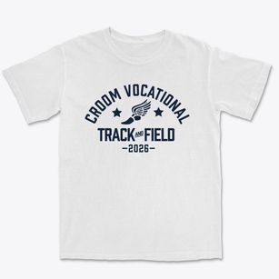 Croom Vocational High School Track and Field Premium Heavyweight T-shirt