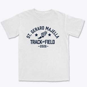 Saint Gerard Majella Track and Field Premium Heavyweight T-shirt