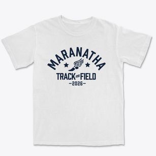 Maranatha Christian School Track and Field Premium Heavyweight T-shirt