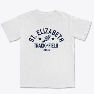 St. Elizabeth Catholic Community Track and Field Premium Heavyweight T-shirt