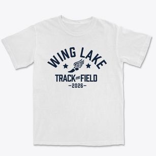 Wing Lake Developmental Center Track and Field Premium Heavyweight T-shirt
