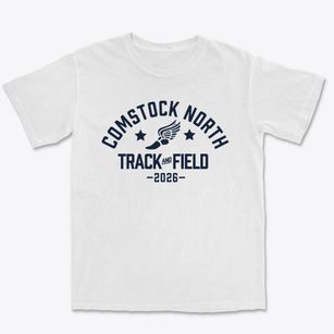 Comstock North Elementary School Track and Field Premium Heavyweight T-shirt