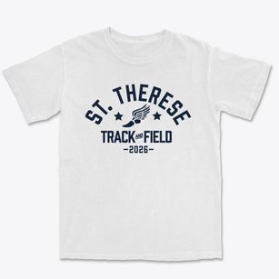 Saint Therese Elementary School Track and Field Premium Heavyweight T-shirt