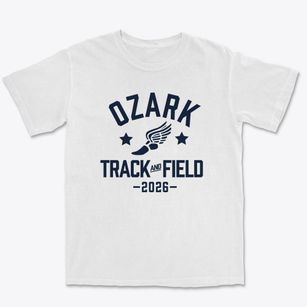 Ozark Junior High School Track and Field Premium Heavyweight T-shirt